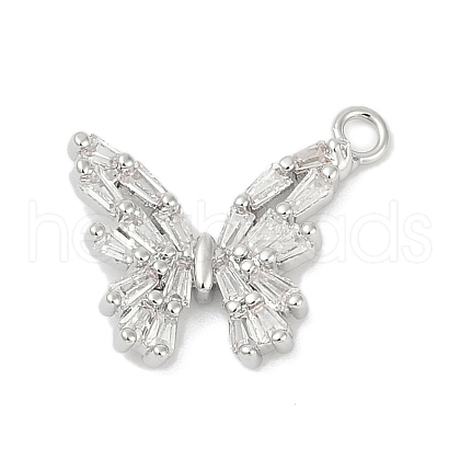 Brass Micro Pave Cubic Zirconia Pendants KK-Z094-15P-1