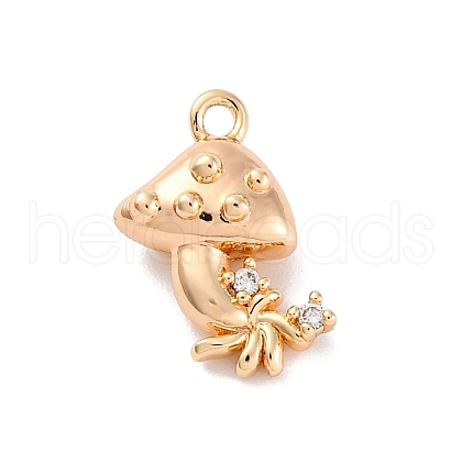 Brass Micro Pave Cubic Zirconia Pendants KK-D288-06G-1