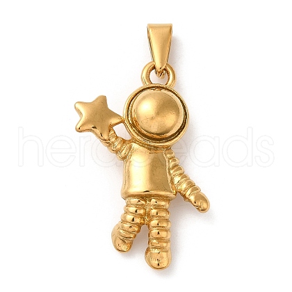 PVD Vacuum Plating 304 Stainless Steel Pendants STAS-M322-21G-1