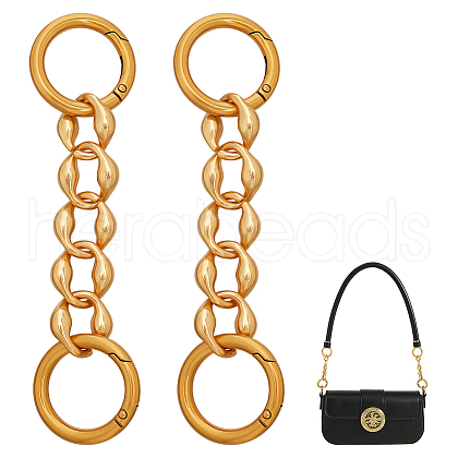 Alloy Bag Curb Chains FIND-WH0137-31AG-1