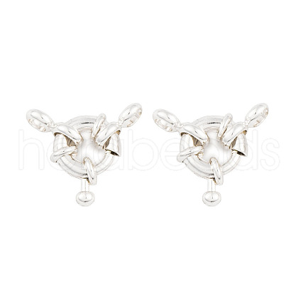 Rack Plating Brass Spring Ring Clasps KK-P269-20A-S-1