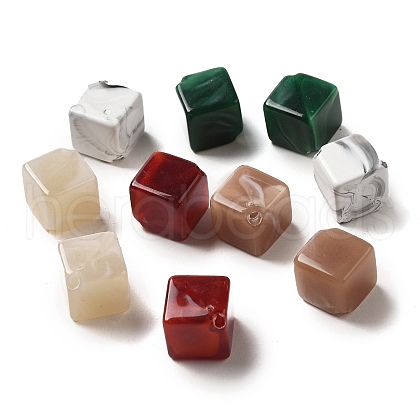 Opaque Acrylic Beads OACR-Z015-05-1
