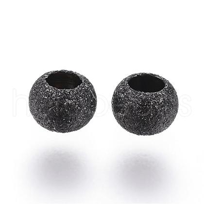 304 Stainless Steel Textured Spacer Beads STAS-P108-04B-1