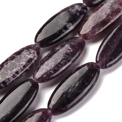 Natural Lepidolite Beads Strands G-B078-E08-01-1