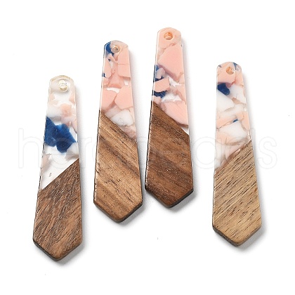 Resin and Walnut Pendants FIND-R051-06H-1