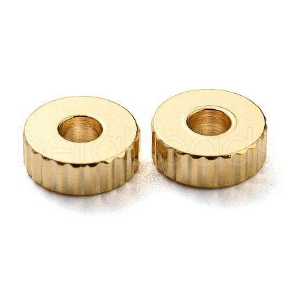 201 Stainless Steel Corrugated Beads STAS-A057-02A-G-1