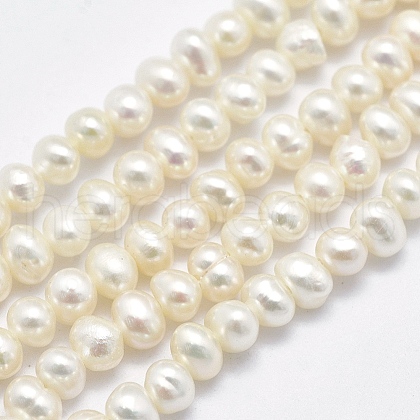 Natural Cultured Freshwater Pearl Beads Strands PEAR-F007-62-01-1