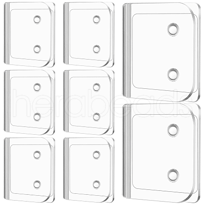 CREATCABIN 5 Sets Self Adhesive ABS Plastic Shower Curtain Clips DIY-CN0003-12-1