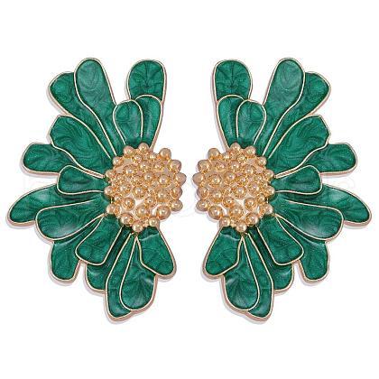 Vintage Flower Stud Earrings for Women JE1095B-1