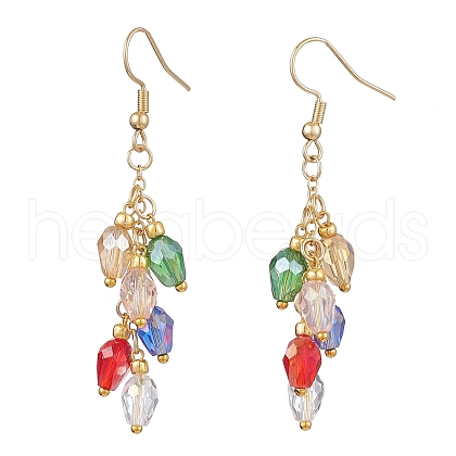 Glass Beaded Dangle Earrings EJEW-JE05976-1