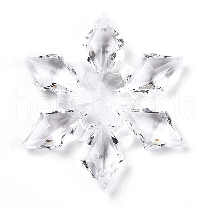 Transparent Acrylic Connector Charms TACR-T028-04A-1