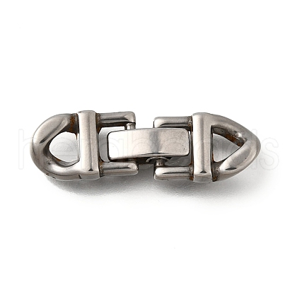 304 Stainless Steel Fold Over Clasps STAS-M119-05P-02-1