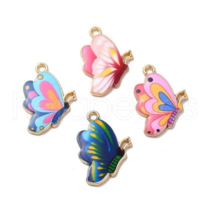 Alloy Enamel Pendants ENAM-D043-03G-1