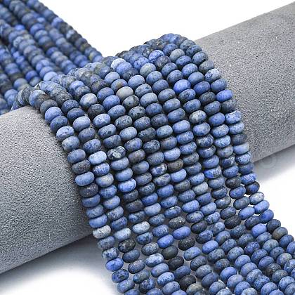 Natural Dumortierite Beads Strands G-P575-A03-6x4mm-1