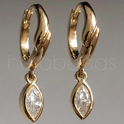S925 Sterling Silver Horse Eye Hoop Earrings GT9786-1