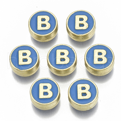Alloy Enamel Beads X-ENAM-S122-028B-NR-1