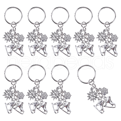SUNNYCLUE 20Pcs Alloy Keychain KEYC-SC0001-15B-1