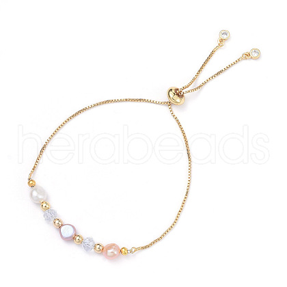Mother's Day Jewellery Adjustable Brass Slider Bracelets BJEW-JB05182-1