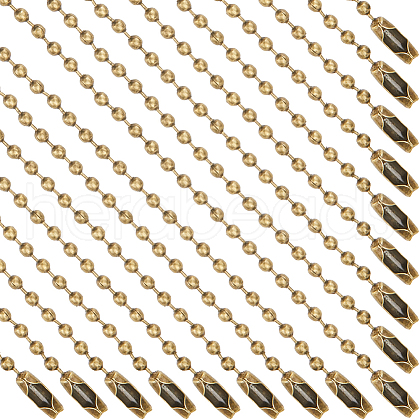 SOFPLATE 100Pcs Steel Ball Chains for Price Tag Chains FIND-SP0002-58AB-1