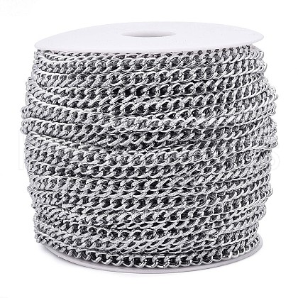Aluminium Textured Curb Chains CHA-T001-42S-1