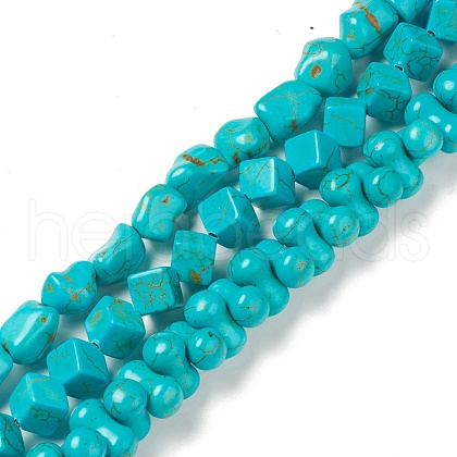 Synthetic Howlite Beads Strands G-A211-19-1