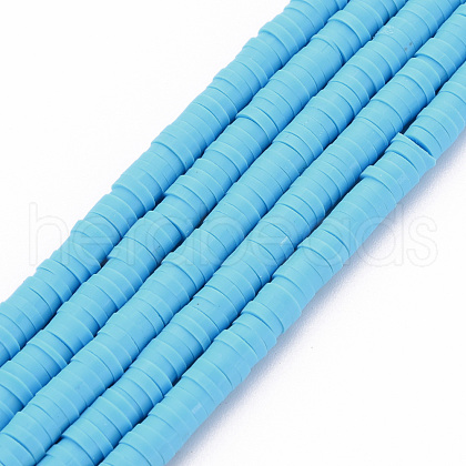 Handmade Polymer Clay Bead Strands X-CLAY-T002-4mm-65-1