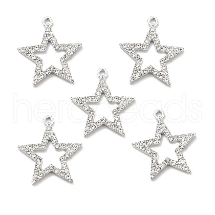 Alloy Rhinestone Pendants ALRI-C007-28P-1