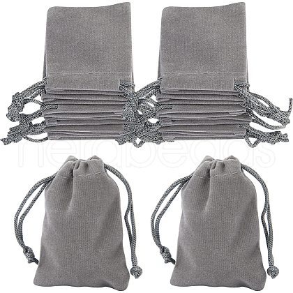 Beebeecraft Velvet Jewelry Drawstring Gift Bags ABAG-BBC0001-10A-01-1