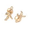 Alloy Crystal Rhinestone Pendants PALLOY-E775-14G-2