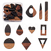 Resin & Walnut Wood Pendants RESI-TA0001-12-13