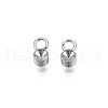 Non-Tarnish 201 Stainless Steel Pendant Rhinestone Settings STAS-S057-44A-P-2
