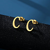 201 Stainless Steel Stud Earrings WG24A34-03-1