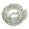 Crackle Baking Painted Imitation Jade Glass Beads Strands DGLA-T003-6mm-06-3