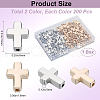 SOFPLATE 400Pcs 2 Colors CCB Plastic Beads CCB-SP0001-03-2