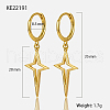 925 Sterling Silver Dangle Hoop Earrings for Women IR4666-1-3