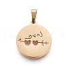 304 Stainless Steel Pendants STAS-P234-12G-2