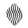 Stripe Pattern Opaque Acrylic Pendants SACR-P014-18A-1
