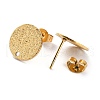 Ion Plating(IP) 304 Stainless Steel Stud Earring Findings STAS-O144-01C-G-3