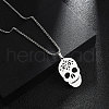 201 Stainless Steel Pendant Necklaces for Man NJEW-Q336-04A-P-2