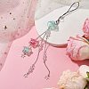 Bowknot Star Acrylic Pendant Decorations HJEW-JM02074-2