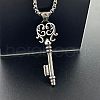 Stylish Stainless Steel Punk Key Pendant Simple High-end Fashion Necklaces BU2925-1