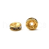 Iron Crystal Rhinestone Spacer Beads RB-A009-6MM-G-3