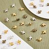 HOBBIESAY 60Pcs 6 Colors Tibetan Style Alloy Beads TIBEB-HY0001-05-4