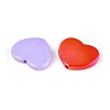 UV Plating Opaque Acrylic Beads OACR-T028-40-2