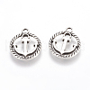 Tibetan Style Alloy Pendants TIBEP-3768-AS-LF-1