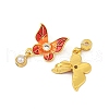 Brass with Cubic Zirconia and ABS Imitation Pearl Pendants KK-Q081-02A-MG-2