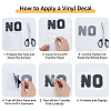 Nail Salon Pattern PVC Self Adhesive Wall Stickers DIY-WH0377-217-6