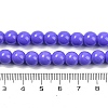 Painted Glass Bead Strands X-DGLA-S071-8mm-B41-2