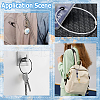 SUNNYCLUE 40Pcs 2 Colors Heavy Duty 304 Stainless Steel Wire Cable Keychains FIND-SC0012-02-5