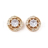 Rack Plating Brass Micro Pave Cubic Zirconia Beads KK-F879-10G-1